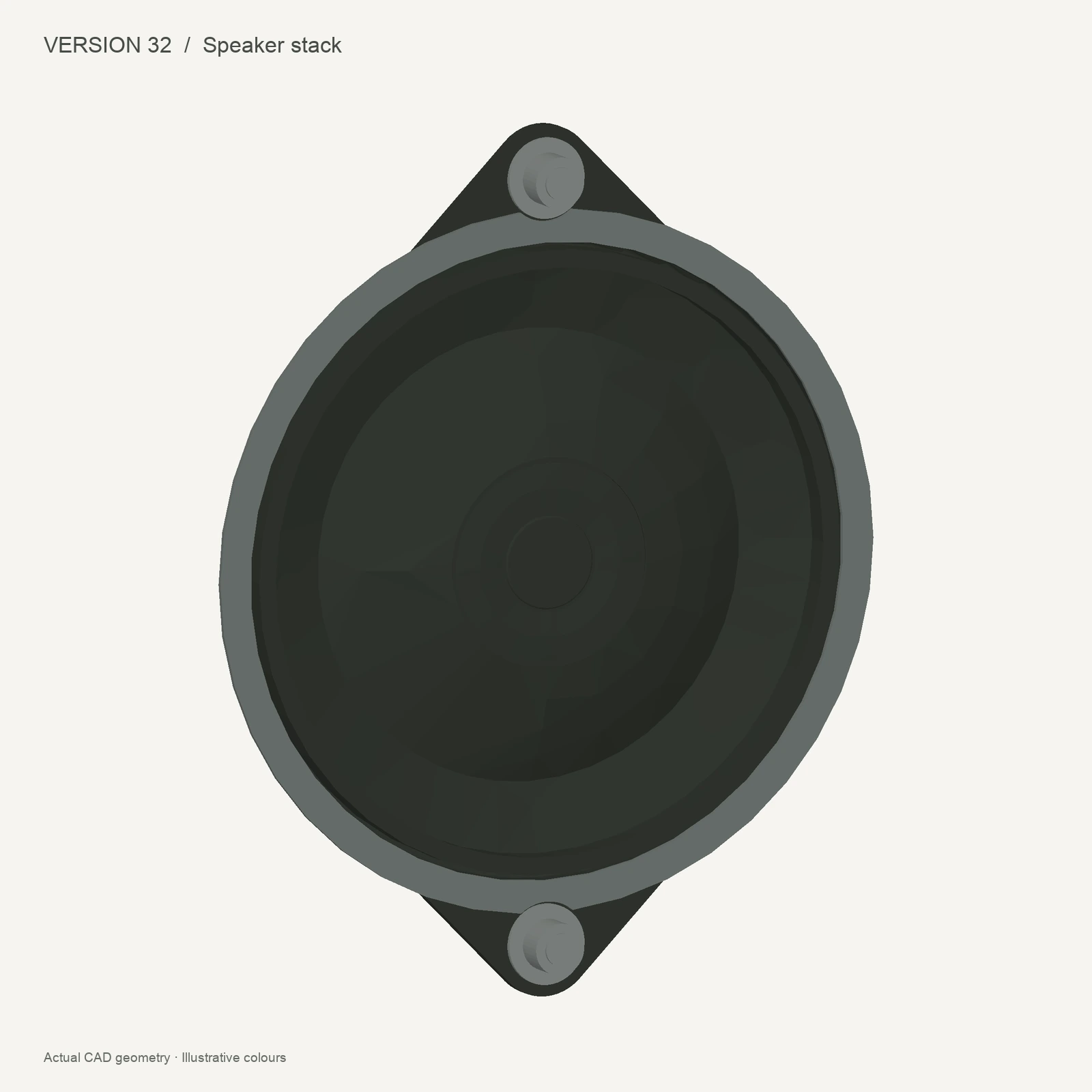 Version 32 CAD — Speaker stack