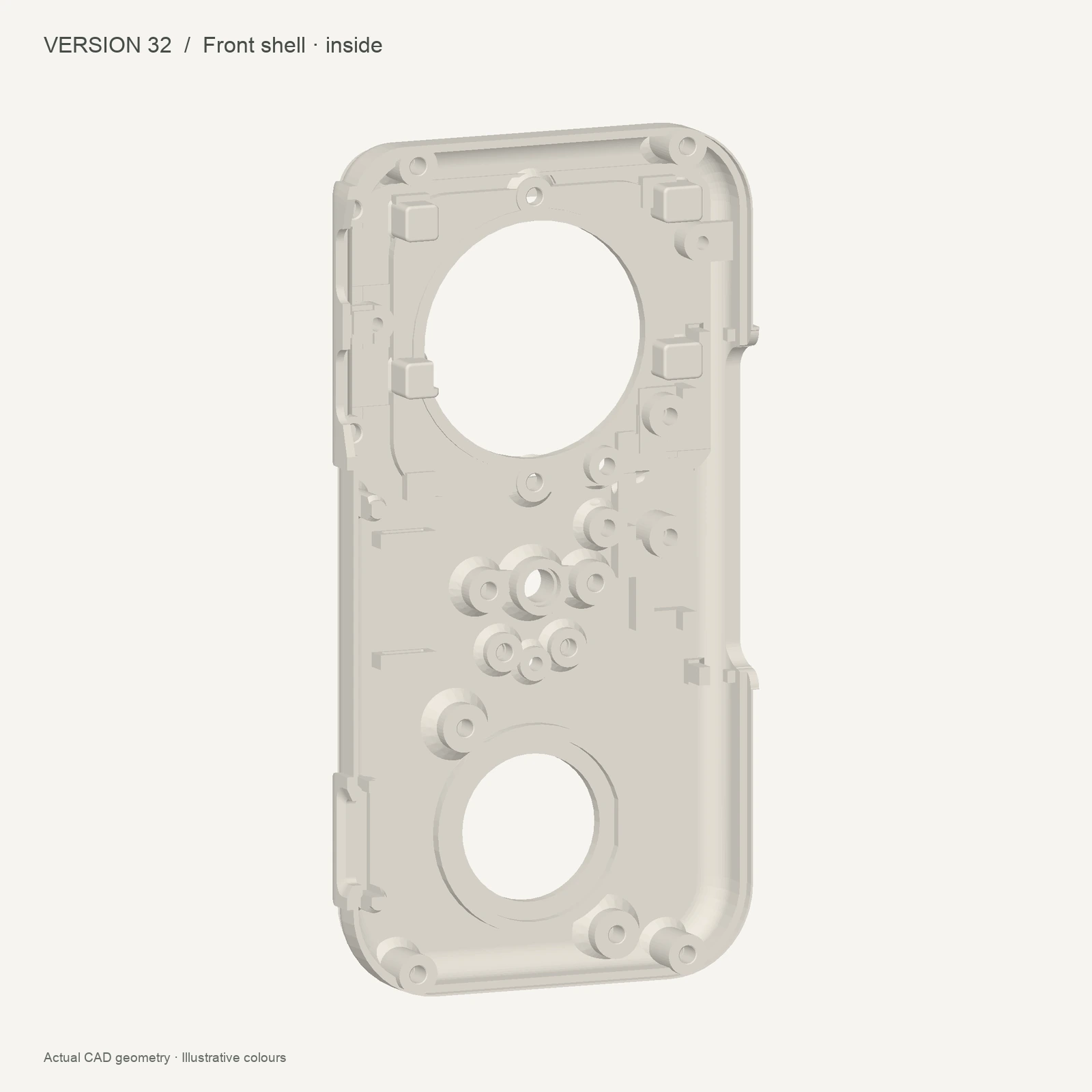 Version 32 CAD — Front shell · inside
